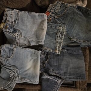 Arizona Jean Company Kids Denim Shorts - Light and Dark Blue